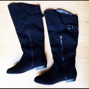 Express Faux Suede Boots